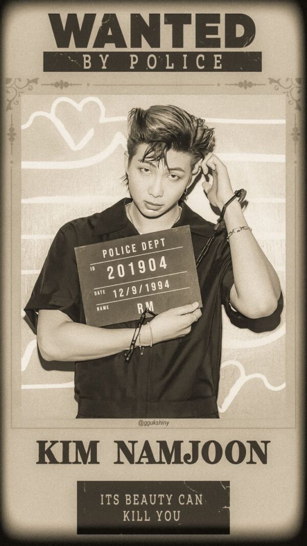 Wanted Kim Namjoon Poster