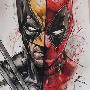 Wolverine and Deadpool Artwork Posters