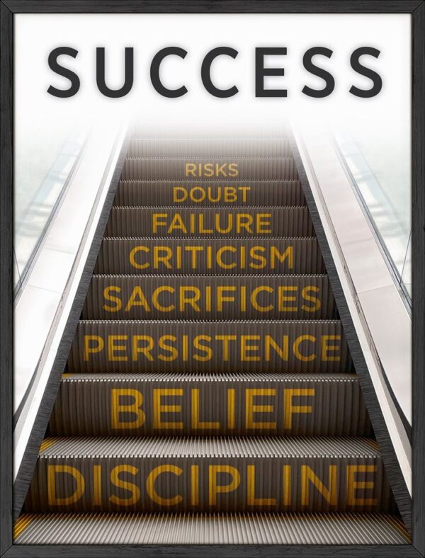 Success Motivational Poster Printed