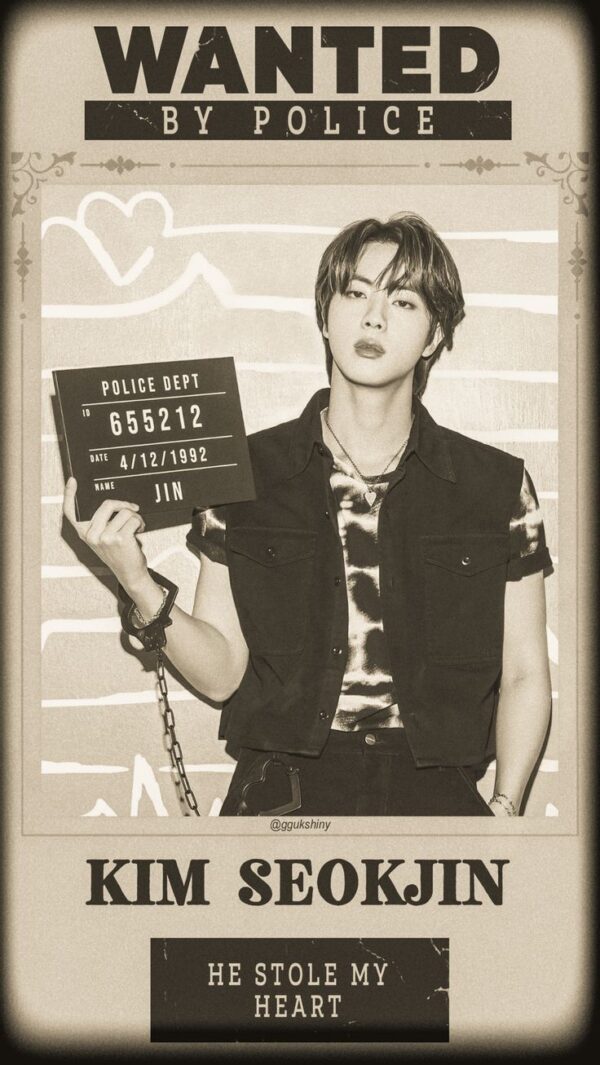 Wanted kim seokjin Poster