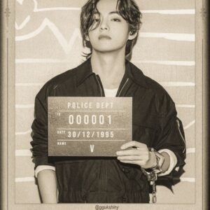 Vintage 'Wanted' Kim Taehyung Poster #BTS